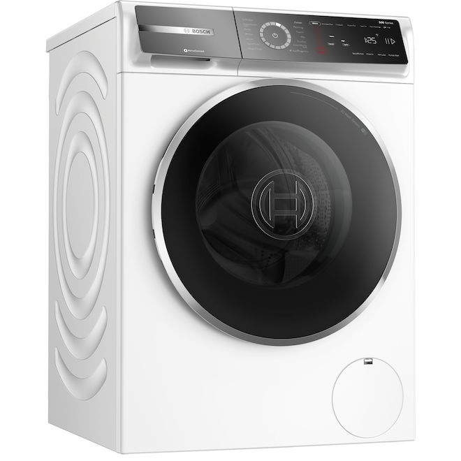 Bosch 500 Series Front Load 2.4-cu.ft. Compact Smart Washer with 4D Wash System - White