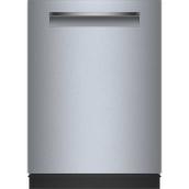 Bosch 500 Series Built-In Dishwasher 24-in with 3 Baskets 38 dBA - Anti-Fingerprint Brushed Steel