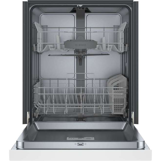 Bosch 100-Series Built-In Smart Dishwasher 48 dB 24-in - White