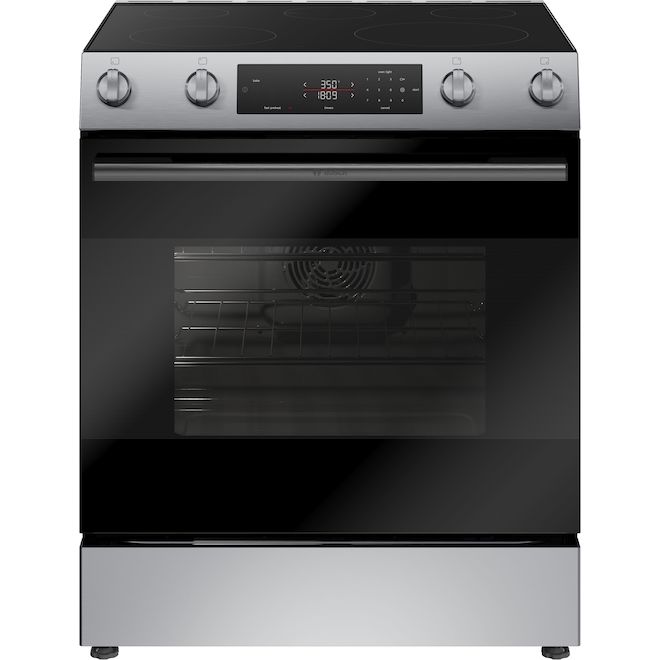 Bosch 100 Series Electric Slide-In Range with Powerful Heating - 5.8-cu.ft.