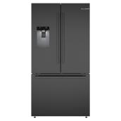 Bosch 500 Series 26-ft³ Counter-Depth French Door Refrigerator with Water/Ice Dispenser - Black Stainless Steel