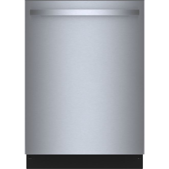 Bosch 100 Plus Dishwasher 24-in with PrecisionWash and RackMatic System 48 dBA - Stainless Steel