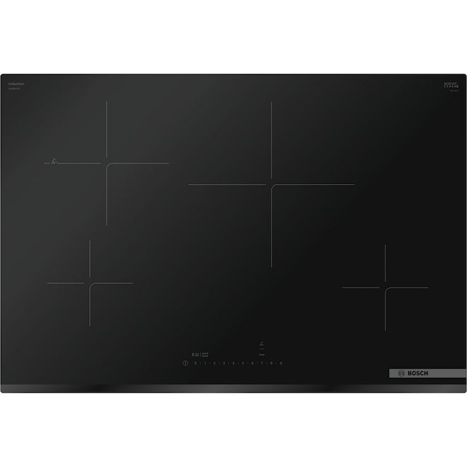 Bosch 800 Series 4-Element 30-in Electric Induction Cooktop - Black