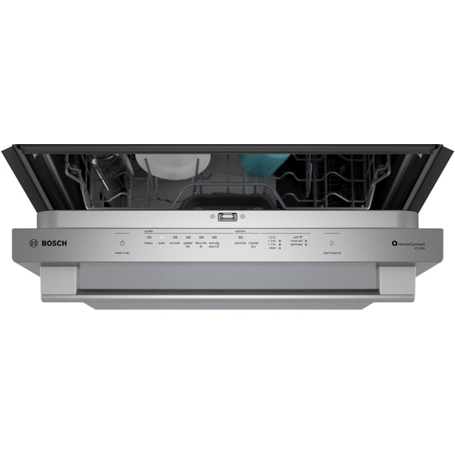 Bosch 800 Series 24-in Built-In Dishwasher with Bar Handle - Stainless Steel