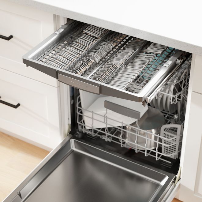 Bosch 800 Series 24-in Built-In Dishwasher with Bar Handle - Stainless Steel