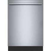 Bosch S500 44 dB Bar Handle Hidden Command Dishwasher - Stainless Steel