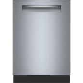 Bosch S500 44 dB Pocket Handle Hidden Command Dishwasher - Stainless Steel