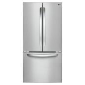 Réfrigérateur à portes françaises 23,9 pi³, inox