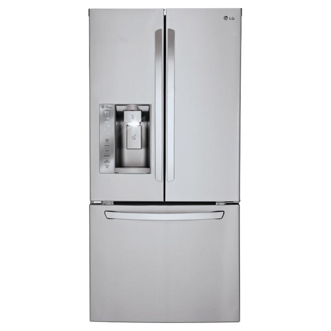 Lg French Doors Refrigerator 24 2 Cu Ft Stainless Lfxs24623s Rona