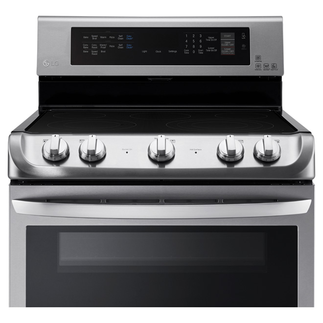 LG Freestanding Dual Range Convection Oven - EasyClean - Infrared Grill - 30-in - 7.3-sq. ft. - Stainless Steel