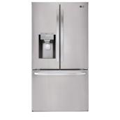 Réfrigérateur avec portes françaises, 28 pi³, acier inox