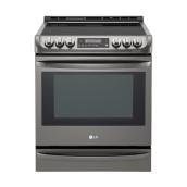 Slide-In Electric Range - Self-Clean - 6.3 cu. ft. - Black SS