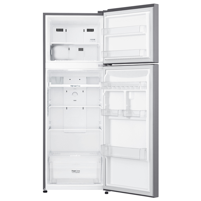 LG Top-Freezer Counter-Depth LED-Lit Refrigerator - 24-in - 11-cu ft - Stainless Steel