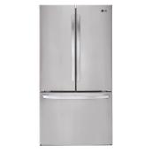 LG French Door Refrigerator - 36-in - 22.8-cu ft - PrintProof Stainless Steel