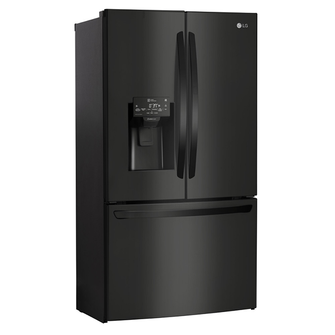 LG Electronics Réfrigérateur à porte française de 36 pouces de 29 pi3 en  acier inoxydable