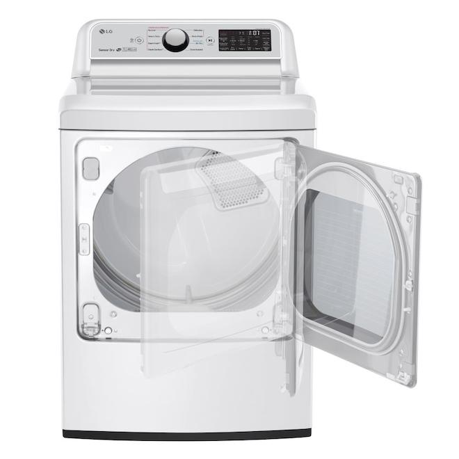 Sécheuse électrique avec TurboSteam par LG 7,3 pi³ 27 po blanc