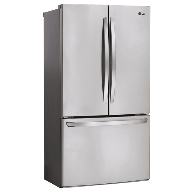 LG French Door Refrigerator - Energy Star - 36-in - 29-cu ft - Stainless Steel