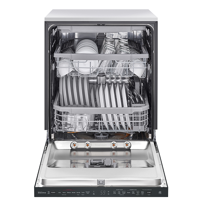 LG BuiltIn Dishwasher with TrueSteam 24in Matte Black LDP6809BM