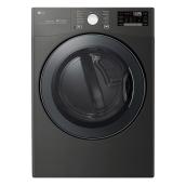 Sécheuse électrique LG intelligente, 26", 7,4 pi³, acier noir