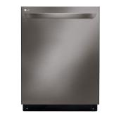 LG QuadWash Smart Slide-In Dishwasher - 3rd Rack - 24-in - Black Stainless Steel