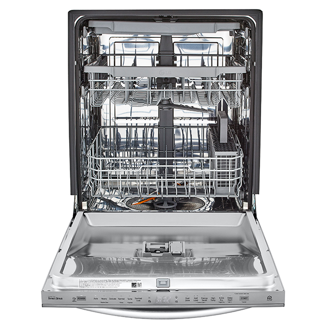 Lave-vaisselle encastré intelligent LG QuadWash, 24, inox