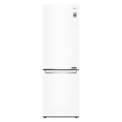 LG Bottom-Freezer Refrigerator with LED lighting - 12-cu ft - 24-in - White
