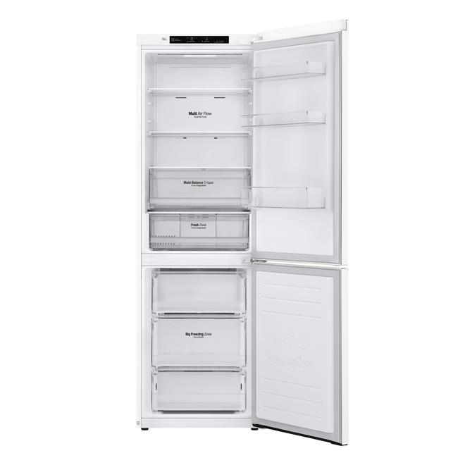 LG 12-cu ft 24-in White LED lighting Bottom-Freezer Refrigerator