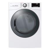 Sécheuse électrique LG intelligente, 27", 7,4 pi³, blanc