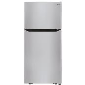 LG Top-Freezer LED-Lit Refrigerator - 30-in - 20-cu ft - Stainless Steel