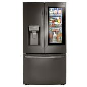 Réfrigérateur à portes françaises LG, 36", 23,5 pi³, inox noir