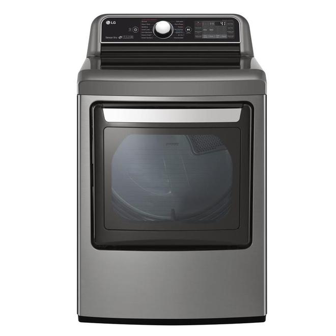 LG TurboSteam 7.3-cu ft 27-in Graphite Electric Dryer