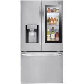 Réfrigérateur à portes françaises LG avec fenêtre InstaView, 27.5 pi³, 36 po, inox