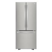 Réfrigérateur à portes françaises LG, résistant aux taches, 30 po, 21,8 pi³, acier inoxydable