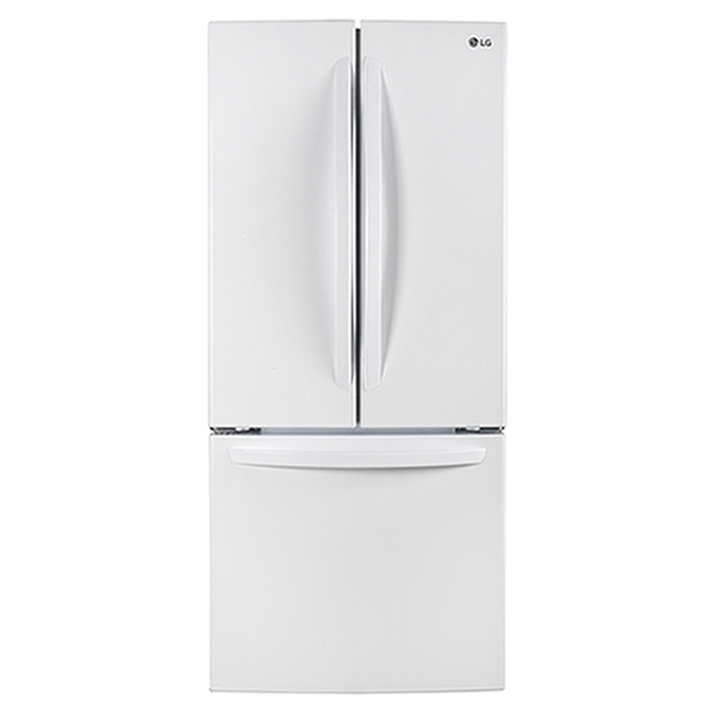 LG French Door Refrigerator with SmartDiagnosis - 30-in - 21.8-cu ft - White