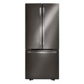 LG 30-in French Door Refrigerator - Energy Star - 21.8-cu ft - Black Stainless Steel