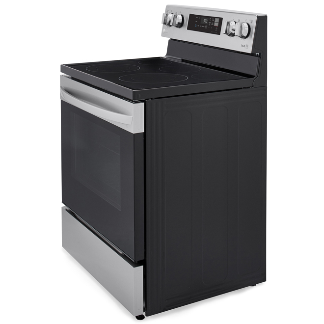 LG Smart EasyClean 5 Elements 30-in 6.3-cu ft Stainless Steel Electric Range