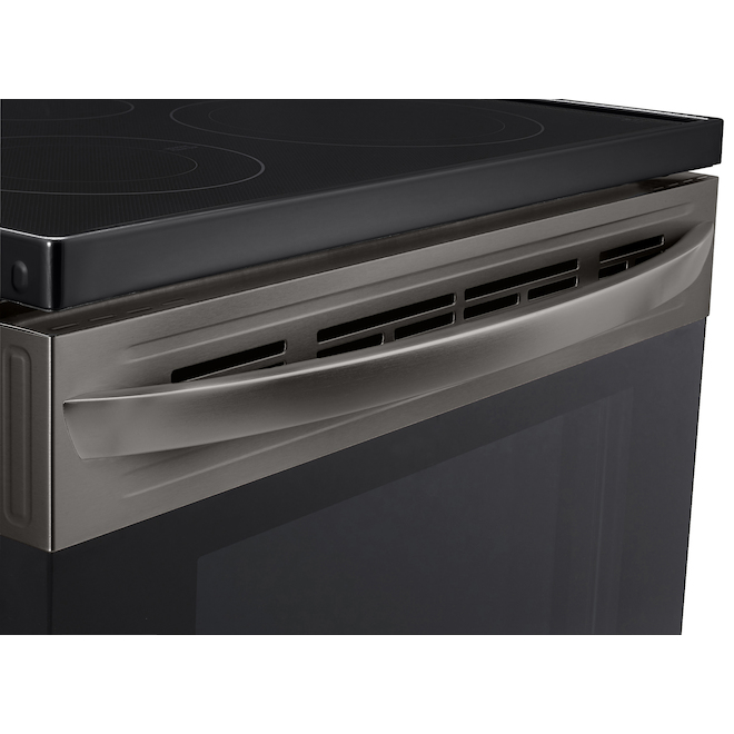 LG 6.3-cu ft 30-in Black Stainless Steel Convection Range with EasyClean