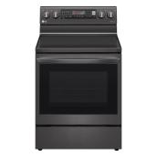 LG Freestanding Electric Range with Ceramic Glass Cooktop - 30-in - 6.3 cu. ft. - Black Stainless Steel