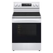 LG Convection EasyClean UltraHeat Technology Air Fry-Compatible Electric Range - 6.3-cu ft - 30-in - Stainless Steel
