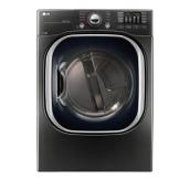 LG Smart Electric Dryer with TurboSteam Technology - 7.4 cu. ft. - Black Steel
