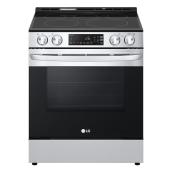 LG 6.3-ft³ Stainless Steel Slide-In Electric Range - Self-Cleaning - 5 Elements - ThinQ Technology