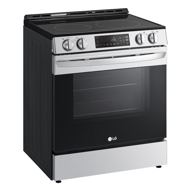 Cuisinière électrique LG encastrable 6,3 pi³ autonettoyant 5 élements technologie ThinQ acier inoxydable