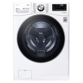 LG AI Wash 5.2 cu ft High Efficiency Stackable Front-Load Washer - White