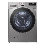 LG AI Wash 5.2 cu ft High Efficiency Stackable Front-Load Washer Graphite Energy Star Certified