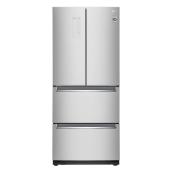 Réfrigérateur à portes françaises LG argent platine de 14,3 pi³, kimchi et aliments spécialisés, profondeur standard