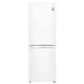 Réfrigérateur à congélateur en bas LG de 10,8 pi³ blanc résistant aux empreintes, profondeur standard