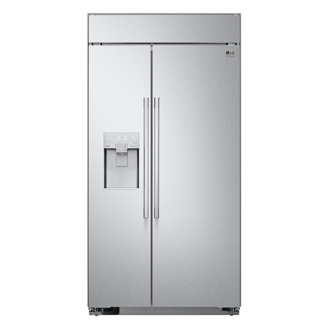 Réfrigérateur encastré côte à côte avec distributeur - 36 po