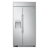 LG Studio 42-in Built-In Side-by-Side Refrigerator - 25.6-cu. ft. - Stainless Steel - Water/Ice Dispenser