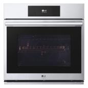 LG Studio 4.7-cu. ft. Self-Cleaning Air Fry Single-Electric Wall Oven (Fingerprint-Resistant Stainless Steel)