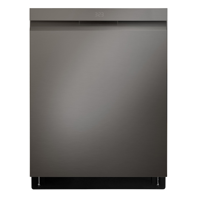 LG Black Stainless Steel 24-in Built-in Dishwasher - QuadWash Pro - TrueSteam and Dynamic Dry Technology